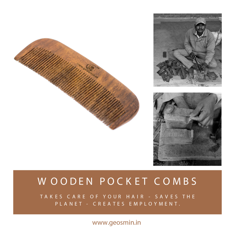 wooden pocket combs